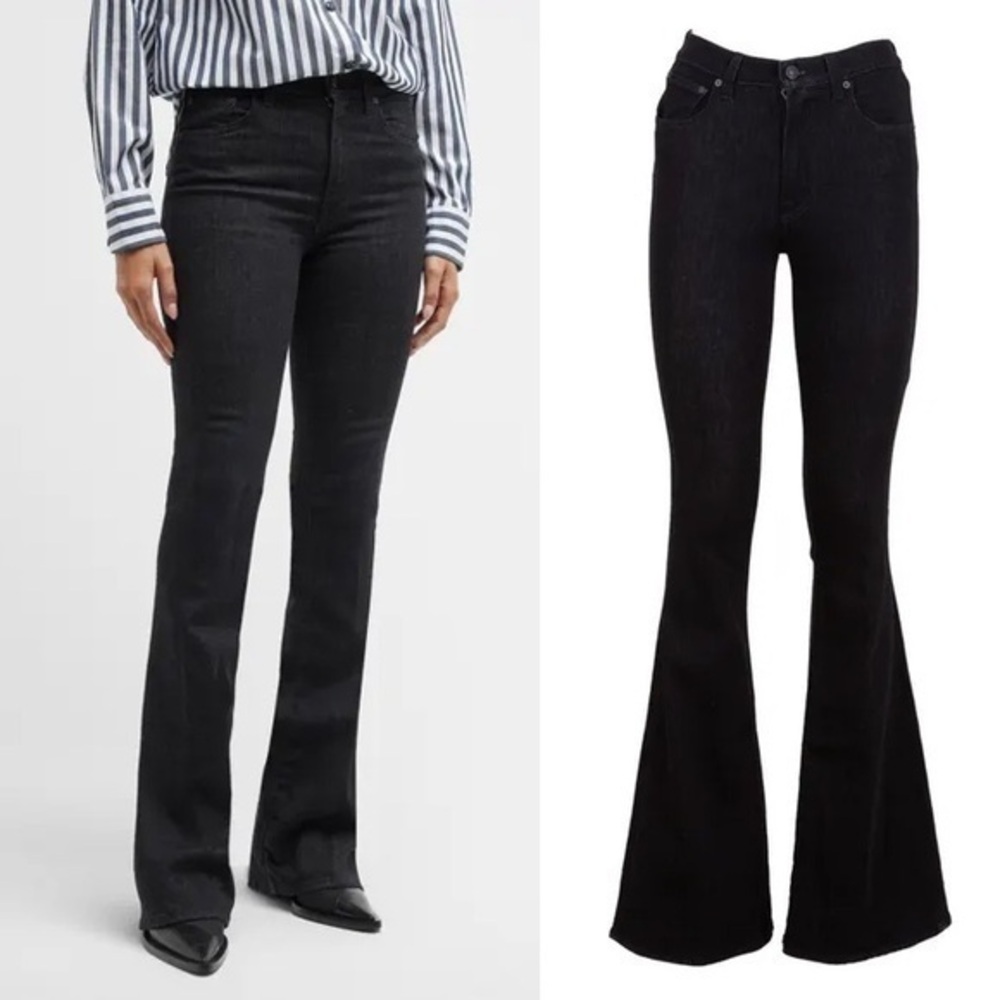 tomboy Ursula Black Flare Tall Jeans Waist 25-26